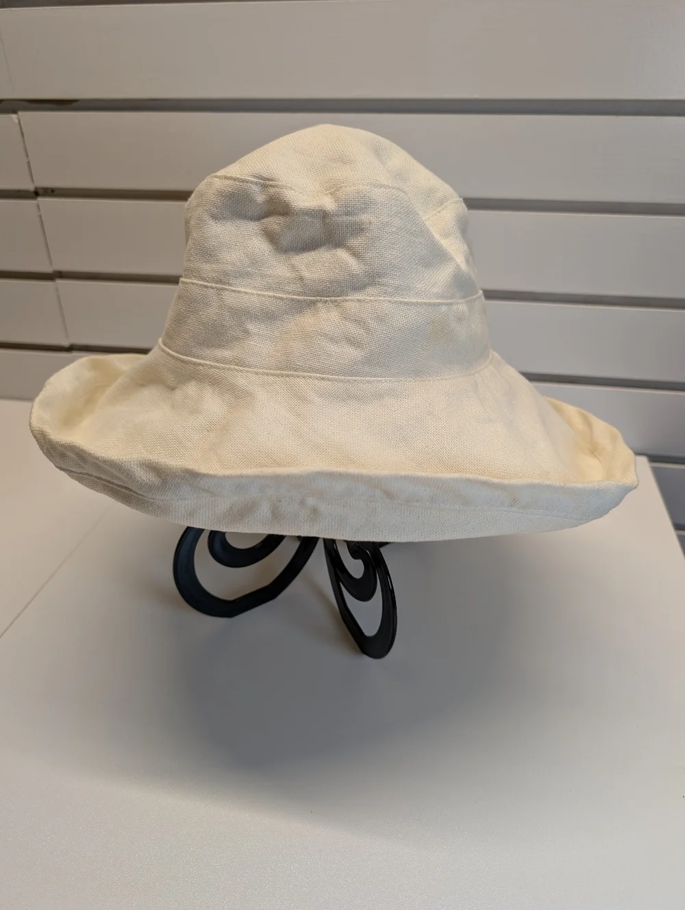 Sun 'N' Sand Women's Ivory Cotton Up Brim Bucket Hat O/S EUC - Picture 2 of 7